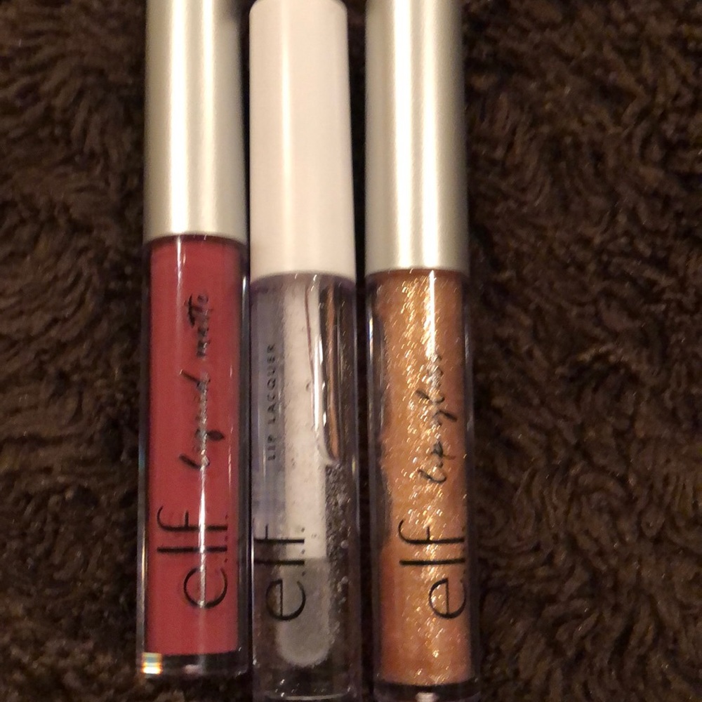 🚨PRICE IS FIRM 🚨💄 ELF matte lipstick, gloss and lacquer - NEW!